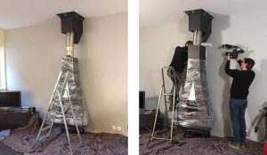 tubage cheminée ouvert